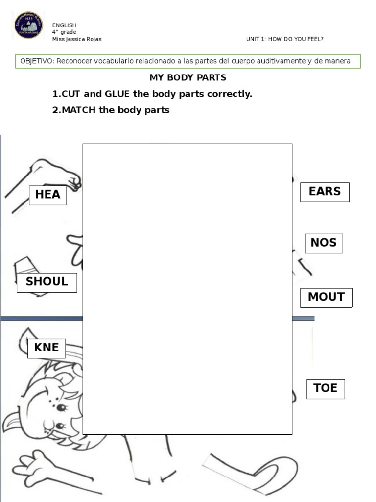 English Worksheet Body Parts and Illnesses | PDF | Estudios de idiomas ...