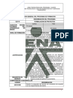 TG en Formulacion de Proyectos Cod. 122119