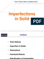 Lecture 1 - Imperfections in Solid