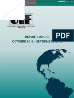 Reporte Anual UIF Oct 2011sep 2012