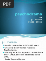 Psychodrama Theory - j.l. Moreno 1889 - 1974