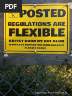 Regulations Are Flexible Artist Book by Ori Alon