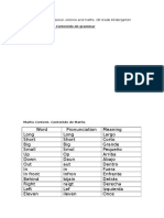 Grammar Content-Contenido de Grammar: Guide For Grammar, Social, Science and Maths. 2B Grade Kindergarten