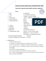 Plan de Contingencias para Mitigar El Fenómeno Del Niño en PDF