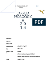 Carpeta Pedagógica 2014