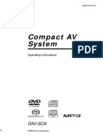 Compact AV System: Dav-Sc8