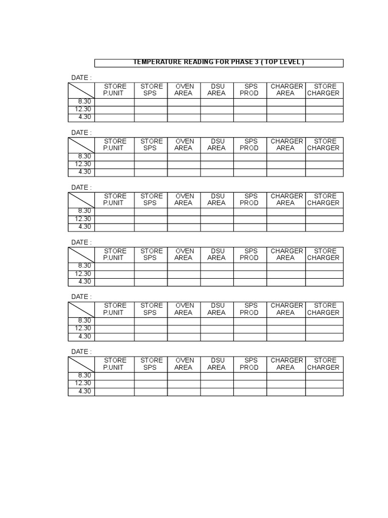Temperature Daily Checking | PDF | Foreign Language Studies ...