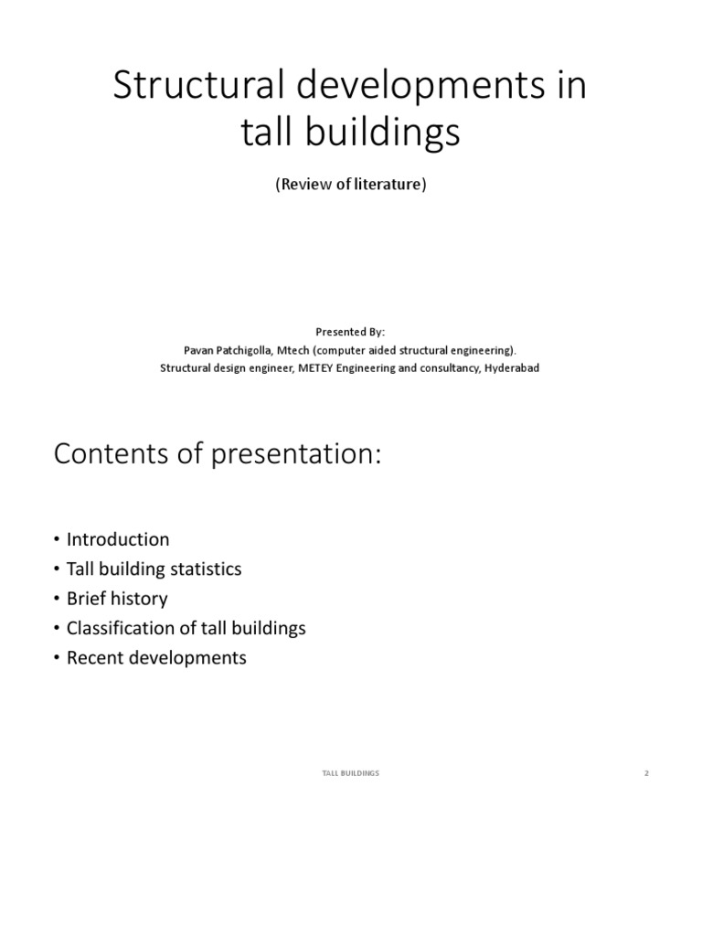 Structural Innovations in Tall Buildings | PDF | Framing (Construction ...