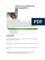 Como Construir Um Medidor de Campo Eletromagnético