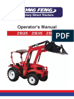 Dongfeng Zb25!35!45 Operator Manual