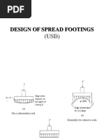 2a - Design of Spread Footing-Usd Method