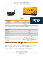 JCB Generator - Spec 100 Kva