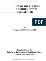 A Study of the Culture and History of the Karkattar People