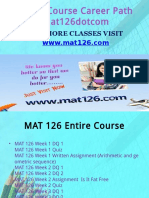 MAT 126 Course Career Path Begins Mat126dotcom