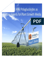 Esterified Alkyl Polyglucosides As Wetting Agents For Plant Growth Media