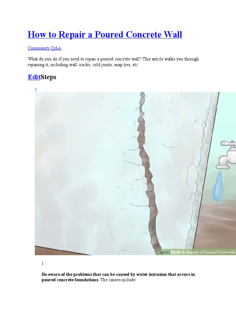 A Comprehensive Guide to Repairing Common Issues in Poured Concrete