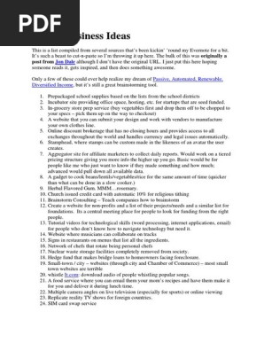 1000 Business Ideals