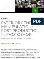 Exterior Render Manipulation - Post Processing in Photoshop