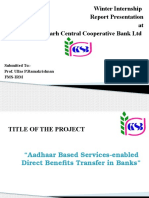 Winter Internship Report Presentation at Chittorgarh Central Cooperative Bank LTD