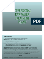 Operation Raw Water Treatment Plant