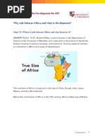 Africa, Sustainable Development For All