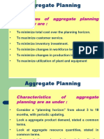 Objectives of Aggregate Planning Normally Are