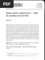 Grande Exclusão e Urgência Socia