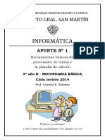 Apunte #1 Informática IGSM 3º Secundaria 2014