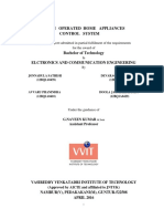 Speech Operated Home Appliances Control System