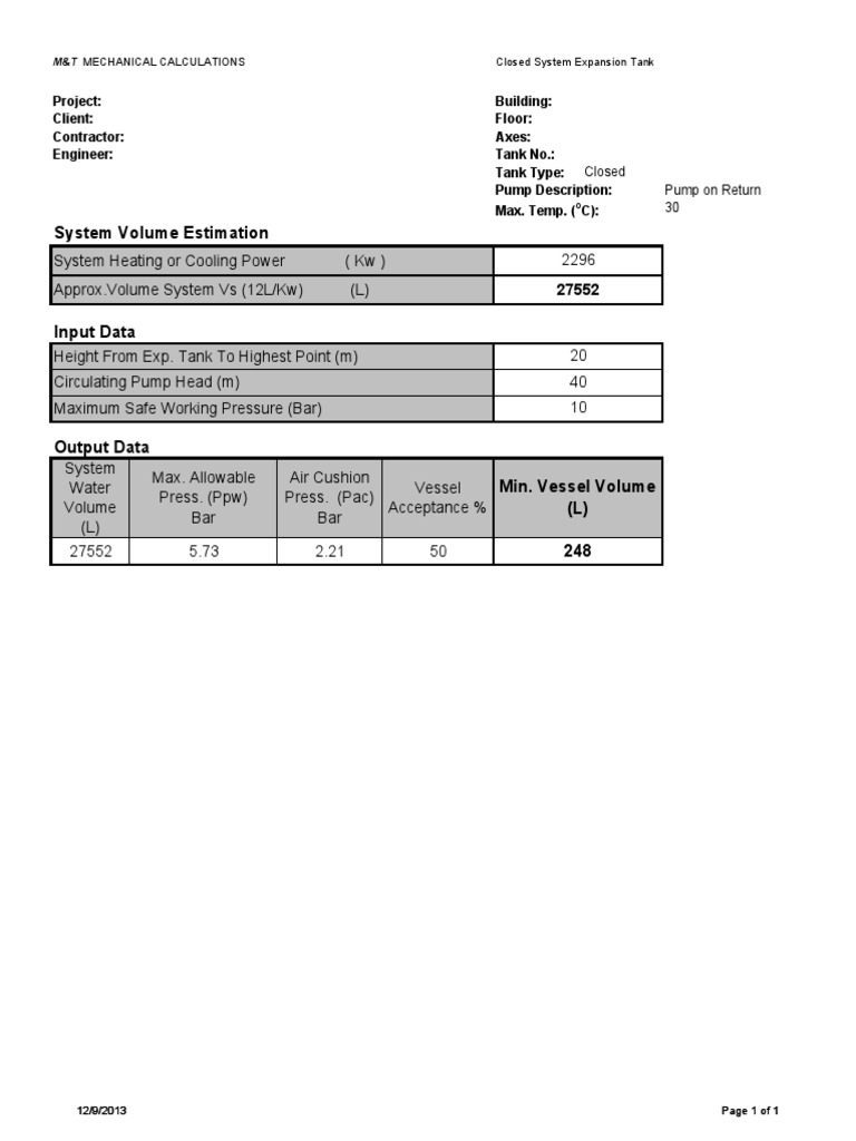 All Mechanical Calculations