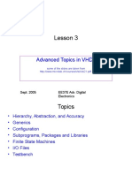 VHDL Advanced Topics Lesson