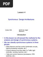 Lesson 4: Synchronous Design Architectures