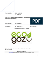 File Number: EGRD 04/2013 MG 12/2013: QUOTATION: Supply, Lay and Installation of Vinyl Flooring at The Governmental