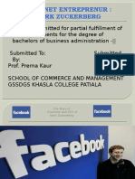 Internet Entreprenur: Mark Zuckerberg