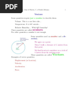 Vectors and Scalar