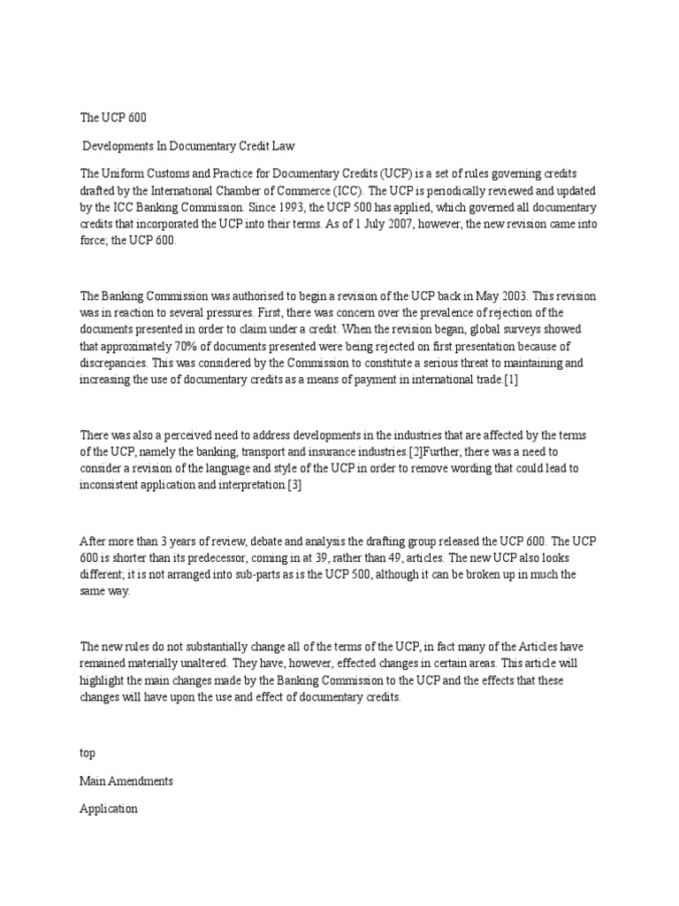 Ucp 600 Letter Of Credit Pdf _ ICC’s UCPDC rules – THNPOQ