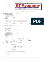 KVPY-2014 QP Solutions