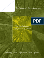 Susan Clayton, Susan Opotow-Identity and The Natural Environment - The Psychological Significance of Nature (2003)