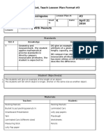 Ready, Set, Teach Lesson Plan Format #3: Standards