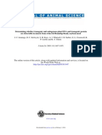 Are Detectable in Muscle From Swine Fed Roundup Ready Soybean Meal Determining Whether Transgenic and Endogenous Plant DNA and Transgenic Protein