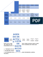 Agenda de Actividades