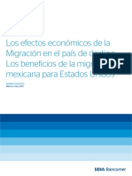 Los efectos económicos de la migración en el país de destino