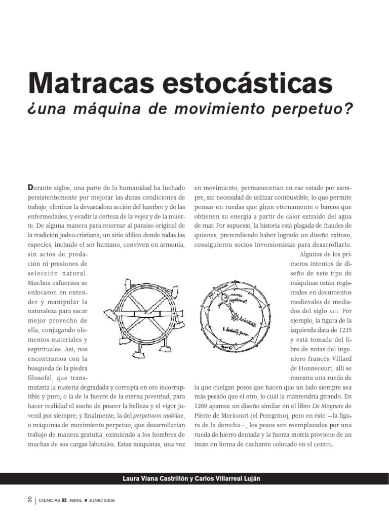 Maquinas de Movimiento Perpetuo | PDF | Calor | Termodinámica