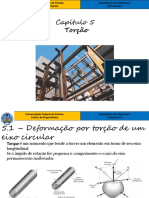 Torção de eixos e cálculo de tensões