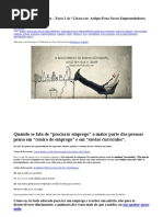 Criar o Próprio Emprego – Parte 2 de “Liberta-te