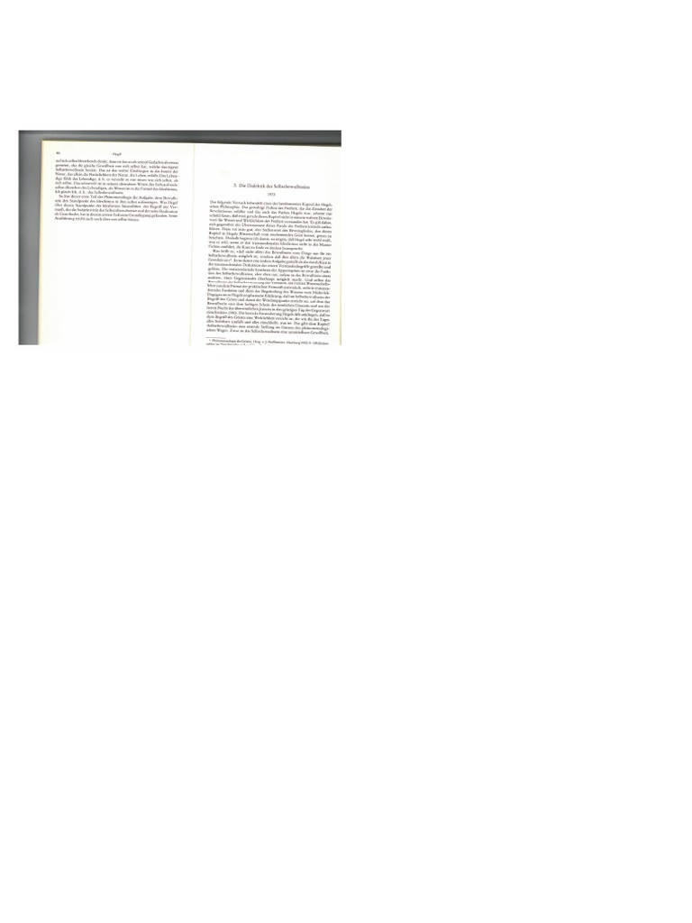 Hans-Georg Gadamer Hegels Dialektik Des Selbstbewußtseins (1992) | PDF