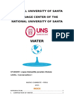 Water: National University of Santa Language Center of The National University of Santa