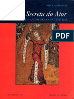 A Arte Secreta Do Ator (Dicionário de Antropologia Teatral) - Eugenio Barba e Nicola Savarese