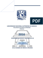 2016 Programa del Módulo de Urogenital