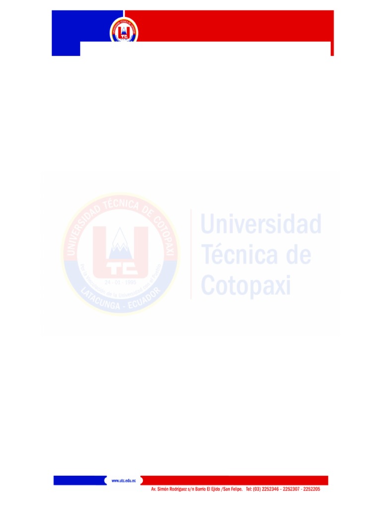 Carátula Formato UTC para Documentos | PDF